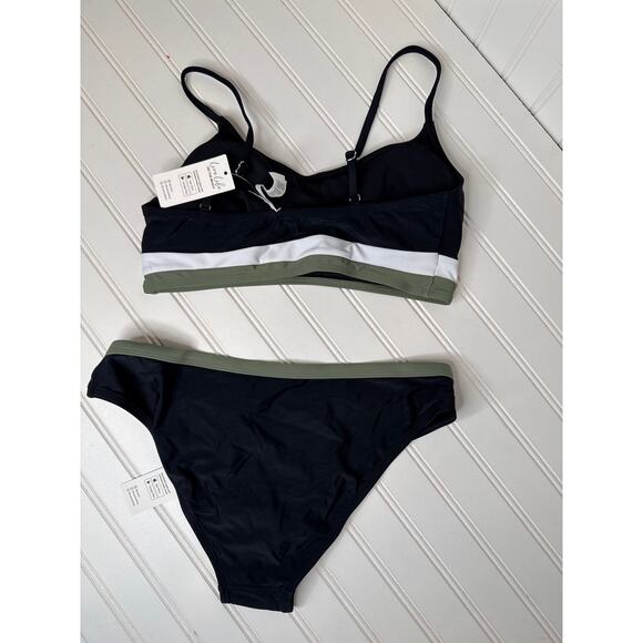 NWT Cupshe Two Peace Swimsuit Bikini Black Cheeky Bathingsuit Beach BUNDLE Sze M - Picture 5 of 5